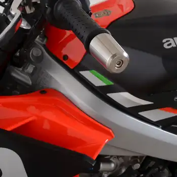 R&G Stainless Steel Bar Ends for the Aprilia Tuono 660 '21- '24