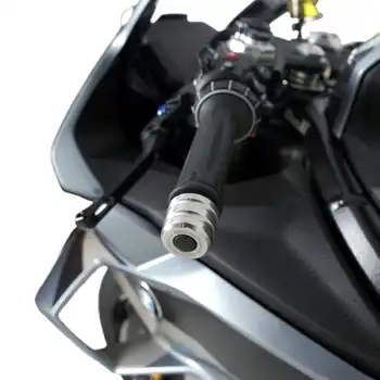 R&G Stainless Steel Bar End Sliders for the BMW M1000RR '21- '24, S1000RR '23-  & Yamaha Tracer 9 (GT) '21- '24