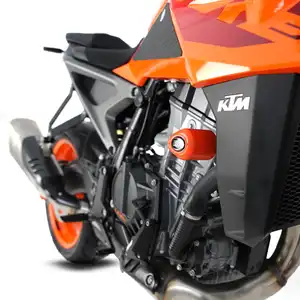 Autocollant Protection Réservoir Moto KTM Duke – 3D Noir Perforé & Chromé – Universel – Antidérapant