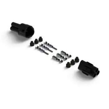 DENALI MT Series 3-Pin Waterproof Connector Set, Male & Female Connectors with Terminals & Seals