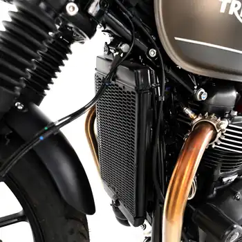 Protège réservoir autocollant Triumph Black - Moto Vision