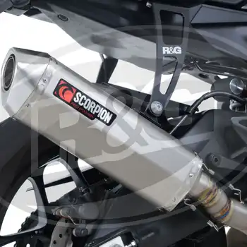 Scorpion Exhaust for Yamaha YZF-R1 '15- (Titanium Superstock) with R&G Exhaust Hanger