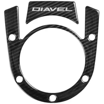 Red Dynamic Carbon Fibre Yoke Pad for Ducati Diavel '10-'16 models
