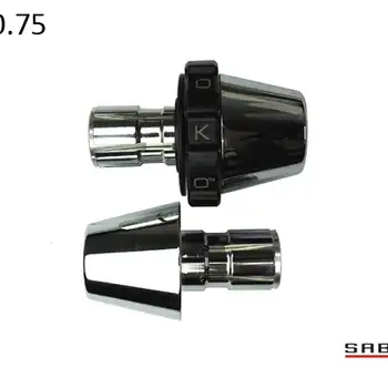Kaoko Throttle Stabilizer for the Honda Shadow Spirit VT1100, ACE Deluxe VT750, VT750C2B, VT750S, VT750C2  VLX Deluxe VT600, Rebel CMX250 (incl. matching left hand side Bar-End Weight : Torpedo shape with chrome finish : for 21mm ID handle bars)
