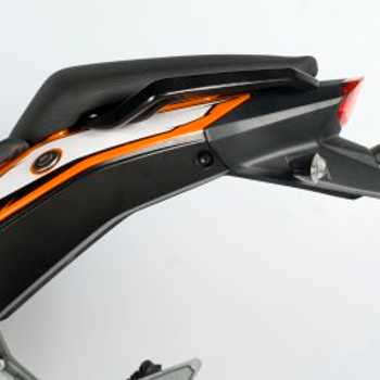 Ktm Duke 125 Support Plaque R&amp;G Racing Pour KTM Duke - Tail Tidy Arri&egrave;re - Compatible 125/200/390 Duke 2011-2016 Support Plaque Immatriculation Moto
