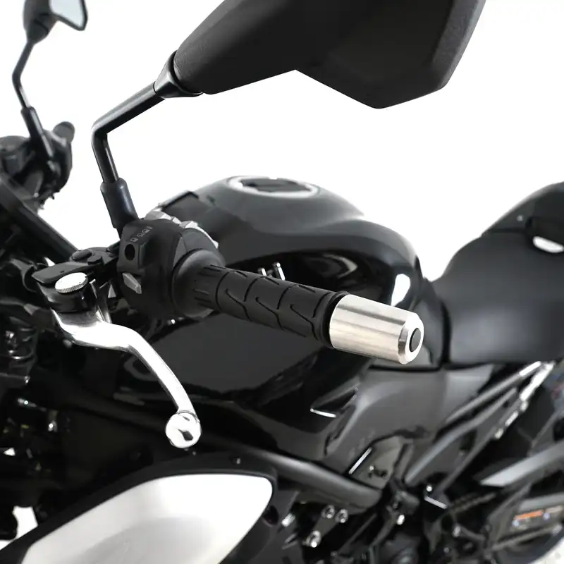 R&G Stainless Steel Bar Ends for Kawasaki Z900RS '18- '24, Z900 '17- , ZX636 '19-, Z H2 '20- '24, ZX-25R '20-, Z650RS '21- '24, ZX6-R '19- '24 & ZX-4R(R) (SE) ’23- '24