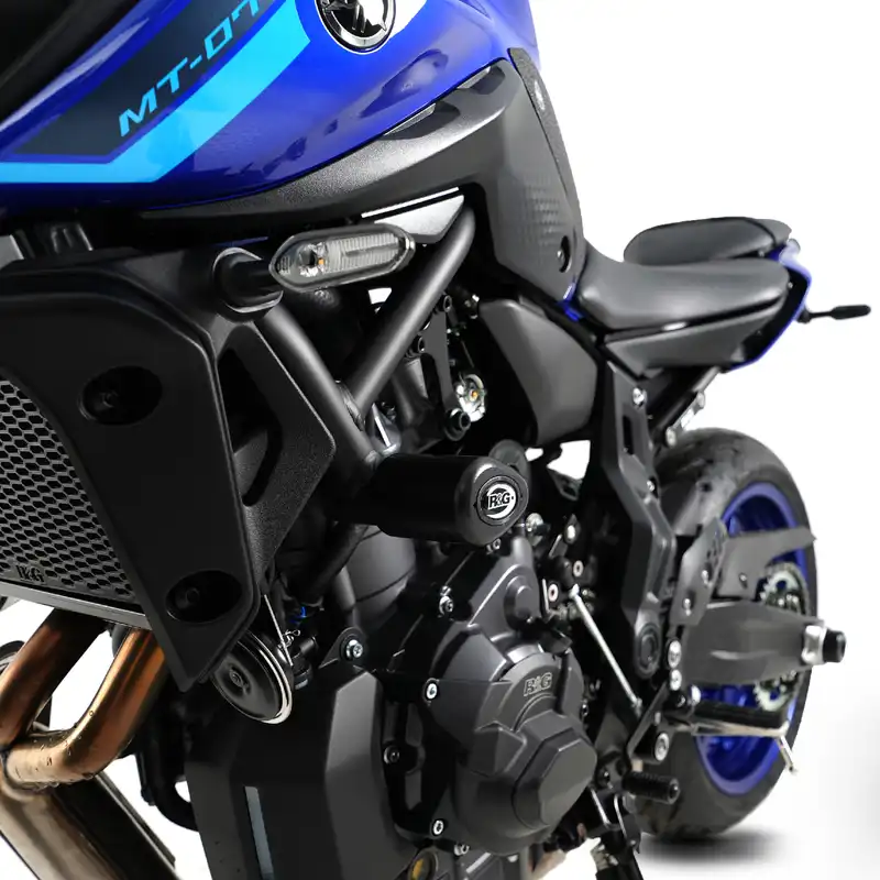Aero Crash Protectors for Yamaha MT-07 '14- '24 (FZ-07), XSR700 '16-, Fantic Caballero 700 '23- and Tracer 700 '16-'20 (FJ-07) models