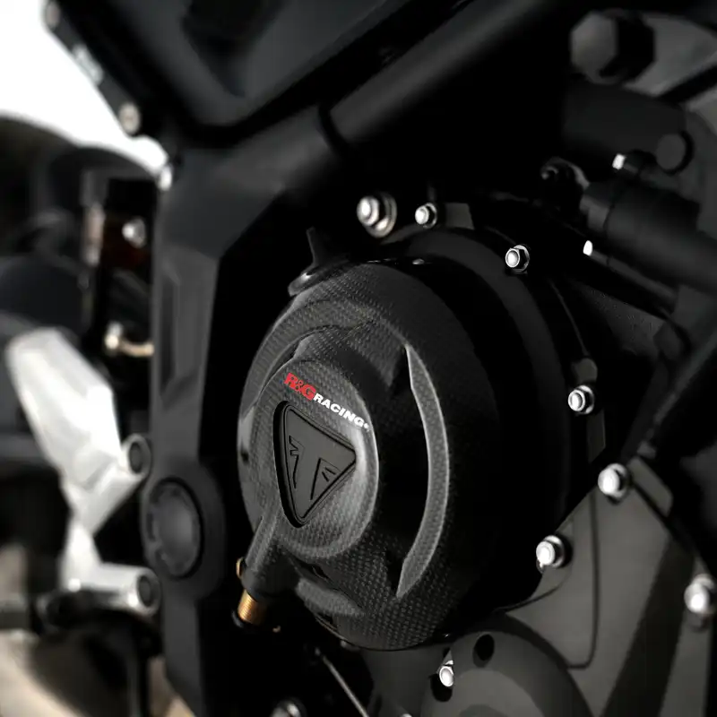 Carbon Fibre Engine Case Slider (RHS) for Triumph Trident 660 '21- '24,Daytona 660 '24- & Tiger 660 '22- '24