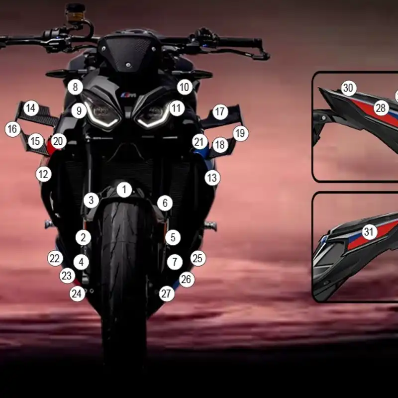 R&G Second Skin for BMW M1000R '25-