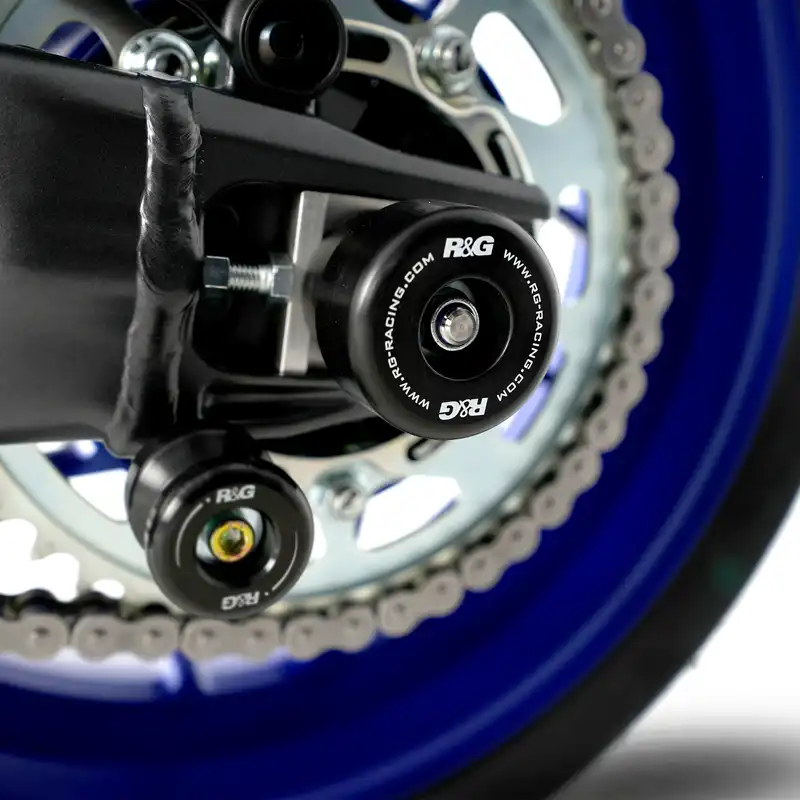 Swingarm Protectors for the Yamaha MT-09 (SP) '21-, Tracer 9 (GT) '21- '24 & XR900 '22- '24, XSR900 GP '24- and YZF-R9 '25-