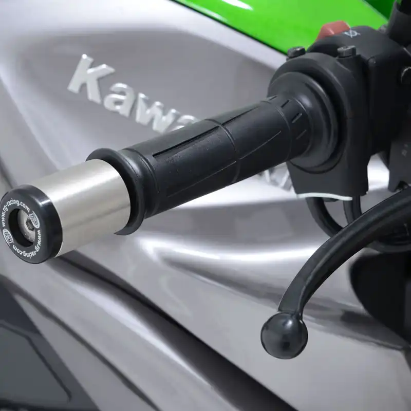 Bar End Sliders for Kawasaki Versys 1000 '12-'18 , Z1000, ZZR1400, GTR1400, Ninja 125 '19-, Ninja 1000SX '20- '24, Ninja 1100SX '25-, Eliminator 500 2024 & Royal Enfield Himalayan '17-