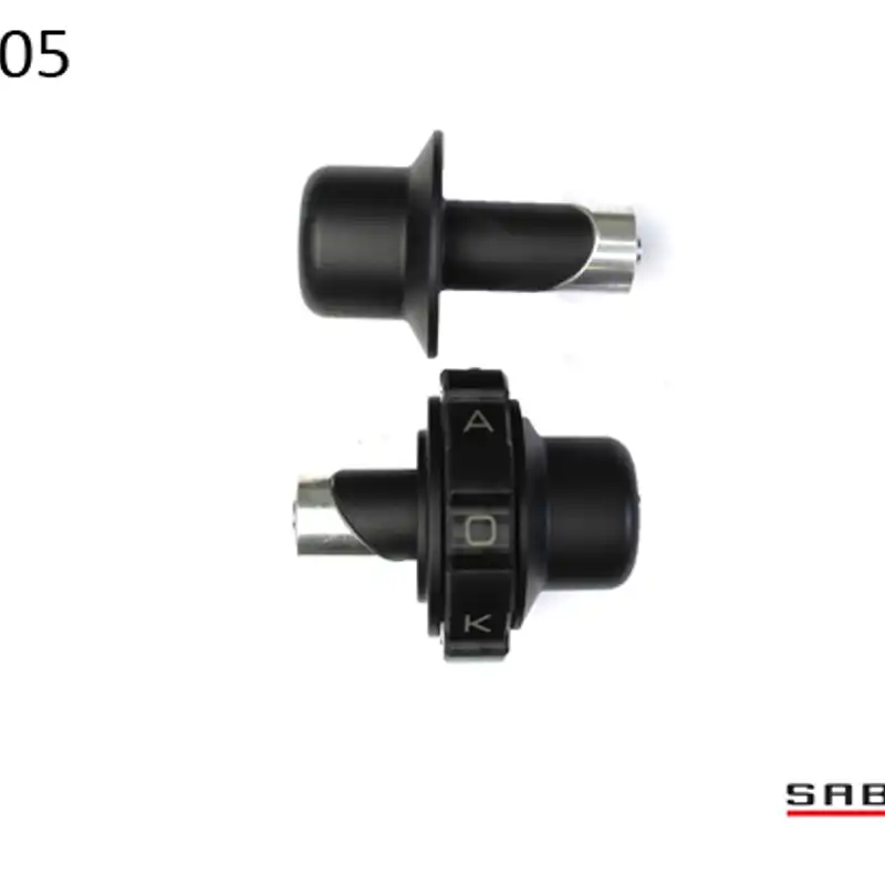 Kaoko Throttle Stabilizer for Ducati 848 EVO models (2008-); Ducati 1100 EVO models (2008-);Monster 1200/S (2014-), Monster 796 ABS (2010-)  (including matching left hand side Bar-End weight : black finish) With CRG Mirrors