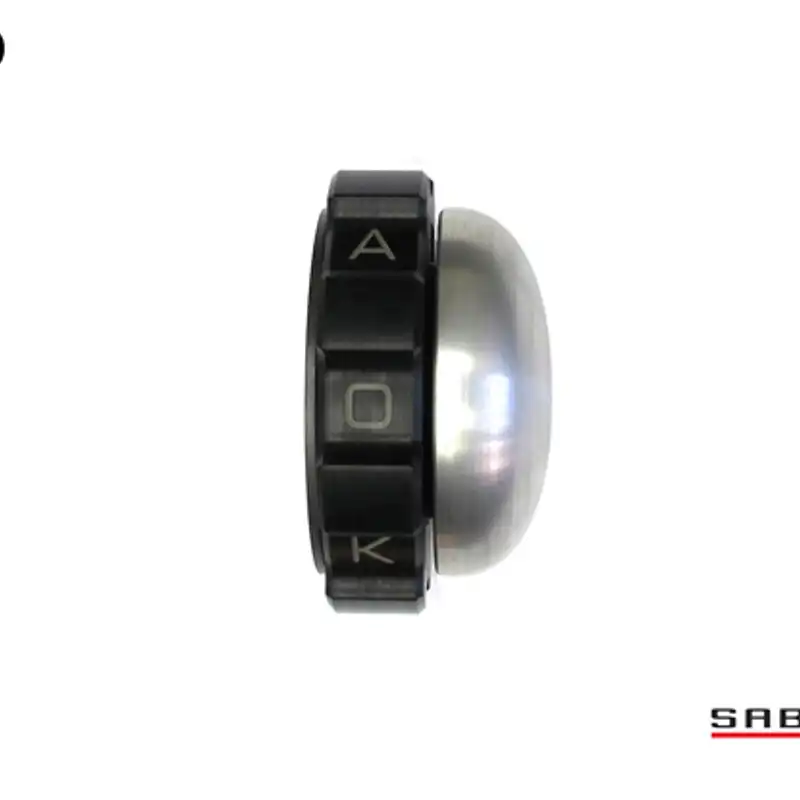 Kaoko Throttle Stabilizer for the Triumph Thunderbird 1600 (-2010) : With natural aluminium OEM End Weights