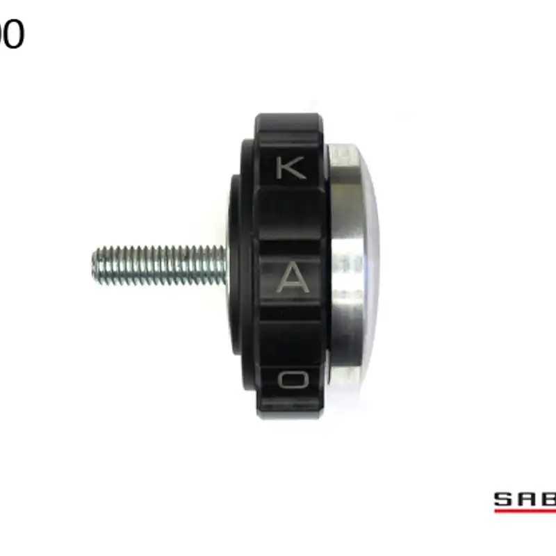 Kaoko Throttle Stabilizer for the Triumph Tiger 1200 Explorer (2012-) without OEM hand guards, & Triumph Tiger 800 and 800XC (2011-) & Tiger 800 XCA '18- ,STREET TRIPLE 675/R  (2011-) supplied with OEM flat cylindrical flat end weight. Fits Tiger 800