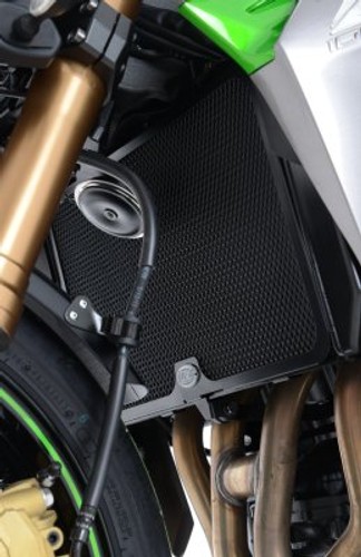 Kawasaki ER6-N ER6N Naked 2012-2018 R&G racing black radiator guard cover shield